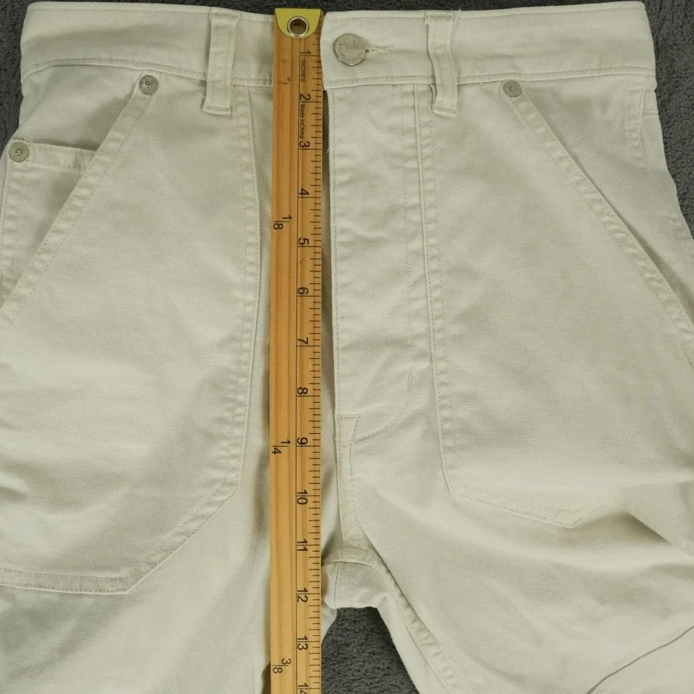 Polo Ralph Lauren Carpenter Pants Womens 2 Off-White Double Knee Utility